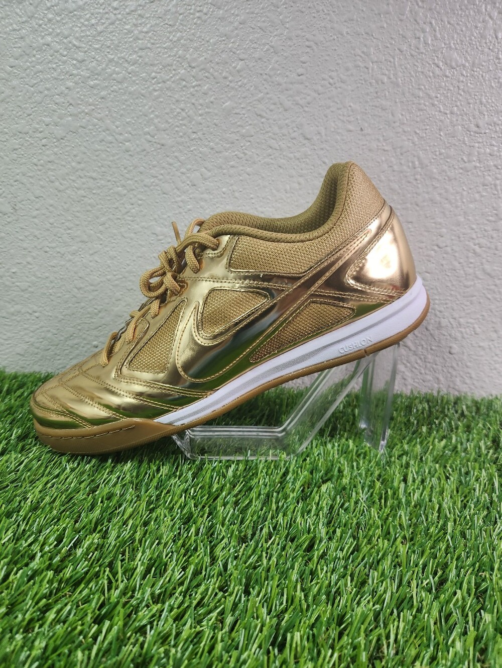 Nike Gato LV8 Metallic Gold White Gum Sneakers IB3566 700 Men's Size 10
